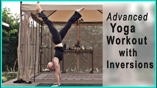 Advanced Yoga Workout  Inversions Hand Stand Core Work 80 minutes [upl. by Mariellen466]