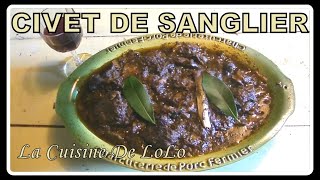 RECETTE SANGLIER EN CIVET N°12 [upl. by Norton433]