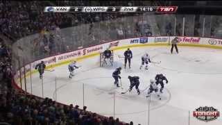 Canucks  Jets Highlights 4415 [upl. by Annaujat]