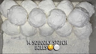 Crushing Damp Cornstarch🌽✨ ASMR  VERY SQUEAKY🤤🤍 [upl. by Epuladaug]