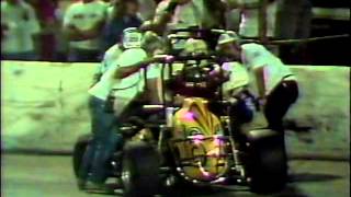 1986 BigelowCaruthers Midget Crash  Speedrome [upl. by Myrt]