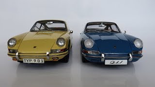 118 1964 Porsche 911901 Comparison  AUTOart vs CMC [upl. by Rose]