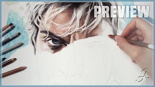 Preview Quicksilver  Avengers Age of Ultron  Speed Art Pastel Painting [upl. by Esital]