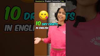 10 Dry Fruits Names in English 🍑 Kids Spoken English Learn with Adi  Adi Connection shorts [upl. by Aguayo347]