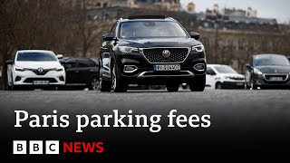 Parisians vote to triple parking charges for SUVs  BBC News [upl. by Buote]