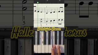 Hallelujah Chorus piano music sheetmusic [upl. by Costa]