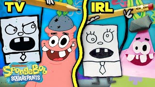 DoodleBob IRL 📝 quotFrankendoodlequot Recreation withReal Paper  SpongeBob [upl. by Yrbua895]