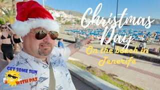 Christmas Day on the beach in Los Cristianos  Tenerife what’s it like [upl. by Naegem]