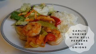 Garlic Shrimp with Bell Peppers amp Onions [upl. by Martita]