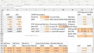 AdvFinMod Topic 1 Section 3 Computing Fama French Three Factor Model Returns [upl. by Noremac324]