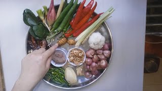 Delicious Thai Laksa from Scratch  Laksa Siam  ขนมจีนน้ำยา Part 1 [upl. by Egidius51]