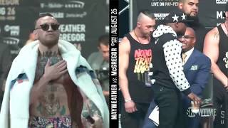 Mayweather vs McGregor World Tour New York Press Conference Highlights [upl. by Cupo331]