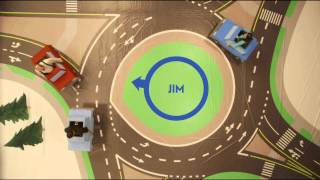 WisDOT Roundabout Educational Video Take it Slow How to navigate a multilane roundabout [upl. by Malka]