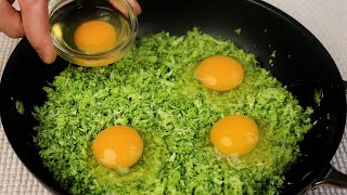 Add eggs to broccoli Quick breakfast in 10 minutes simple and delicious recipe [upl. by Yreffej]