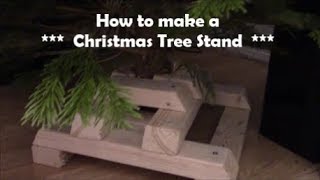 How to make a Christmas Tree stand Wooden Christmas tree holder [upl. by Skees883]