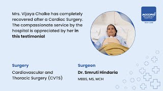 Recovery following a Cardiovascular Thoracic Surgery  CVTS  Accord Hospitals [upl. by Bernetta]