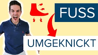 Fuß UMGEKNICKT  das solltest du UNBEDINGT sofort tun [upl. by Vito631]