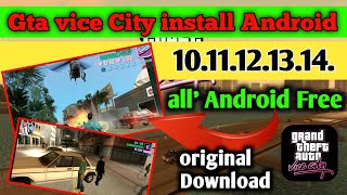 HOW TO INSTALL GTA VICE CITY IN ANDROID  HOW TO INSTALL GTA VC IN MOBILE  NO CRASH  NO LAG [upl. by Sosanna78]