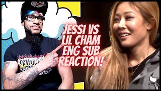 Unpretty Rapstar  Jessi vs Lil Cham battle ENG rap cut REACTION [upl. by Barbi]