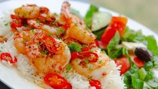 Chili Shrimp  Chilli Prawns  Recipe Video [upl. by Atilamrac]