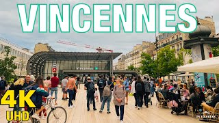 Vincennes Walking Tour  Paris walking tour 4K 2021  Paris 4K  A walk in Paris [upl. by Yrro]