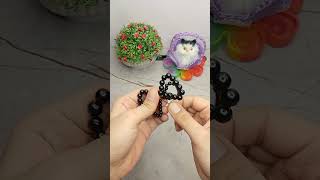 DIY Pearl Bowknot Earrings beaded Bowknot earringsdesign with pearlbeads diy jewellry [upl. by Attenyt]