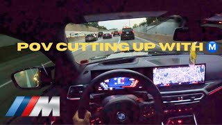 CUTTING UP WITH A M3 M4 M340 IN MY ‘24 BMW M2 POV DRIVE 4K [upl. by Anamuj237]