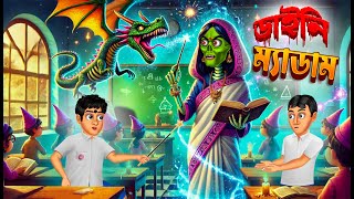 ডাইনি ম্যাডাম। । Daini Madam। Bengali Horror Cartoon  Khirer Putul 😱 [upl. by Eiblehs]