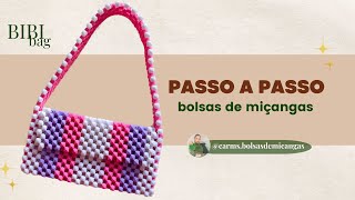 Bolsa de miçangas aprenda a fazer PASSO a PASSO  COMPLETO beadedbags bolsademicangas [upl. by Ym]