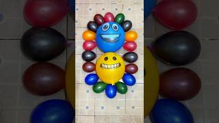 ASMR Happy Emoji Balloon With Water Colorful in Balloons Popping Reverse  We must all smile😄🥰😍 [upl. by Stormi449]