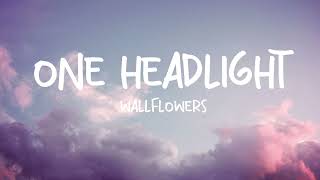 One Headlight  The Wallflowers Lyric video 90s 90srewind rock pop lyrics [upl. by Yrtua]