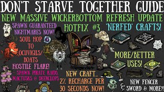 NEW MASSIVE Wickerbottom Rework Hotfix New Items Nerfs amp More  Dont Starve Together Guide [upl. by Box403]