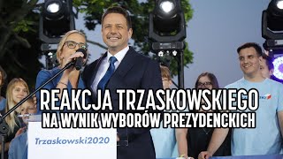 REAKCJA TRZASKOWSKIEGO NA WYNIK WYBORÓW PREZYDENCKICH [upl. by Sadira]