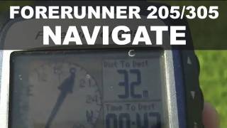 Garmin Forerunner 205 305  Create amp Navigate a Waypoint [upl. by Trembly116]