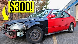 Restoring a 300 Honda Civic On A Budget  EP 1 [upl. by Burns]