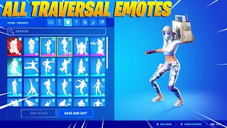 Fortnite All Traversal EmotesDances  Chapter 2 Season 5 [upl. by Levram]