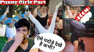 Funny Girls Fart  Girls Fart During Yoga  Funny Fart Videos [upl. by Farrington]