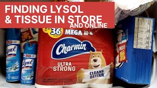 Getting Lysol amp Tissue Online amp In Store No Coupons needed [upl. by Arie]