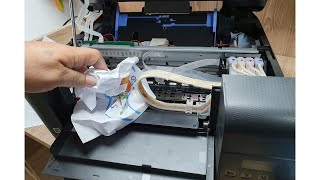 Atasco papel Epson L3110 L3115 3210 [upl. by Vod]