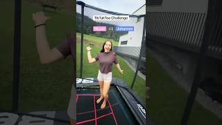 TicTacToe CHALLENGE 😳🤩 salto trampolin flip challenge shorts [upl. by Natsud]