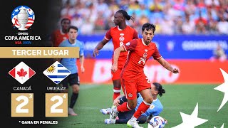 Copa América 2024  Canadá 2 3  4 2 Uruguay  Tercer Lugar [upl. by Shirline]