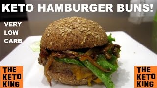 Keto Hamburger Buns  Low Carb Hamburger Buns  AMAZING [upl. by Yelsnia198]