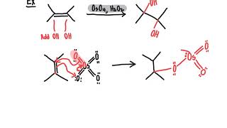 70 CHM2210 Conversion of Alkenes to Vicinal Diols [upl. by Keel51]