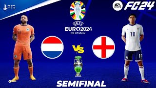 FC 24  Netherlands vs England  UEFA EURO 2024 Semifinal Match  PS5™ 4K60 [upl. by Anyad]