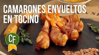 🍤 Camarones Envueltos en Tocino 🥓  Cocina Fresca [upl. by Amsirhc103]