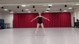 Emily Levenson Ballet Pointe Audition Interlochen [upl. by Arlan9]