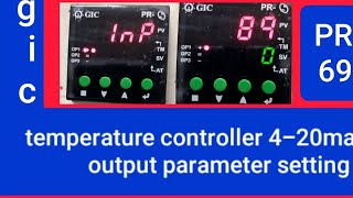 GIC PID 69 420ma output parameter setting [upl. by Dippold]