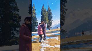 Gulmarg in November gulmarg snow november kashmir love couplegoals couple [upl. by Kruger15]