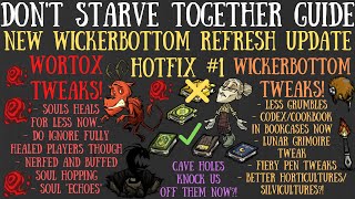 NEW Wickerbottom Rework Update Hotfix 1  Wortox Tweaks Too  Dont Starve Together Guide [upl. by Bouldon]