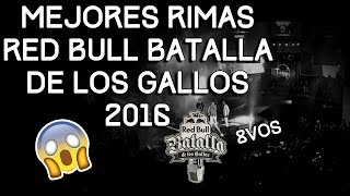 MEJORES RIMAS  INTERNACIONAL RED BULL 2016  8vos [upl. by Abner]